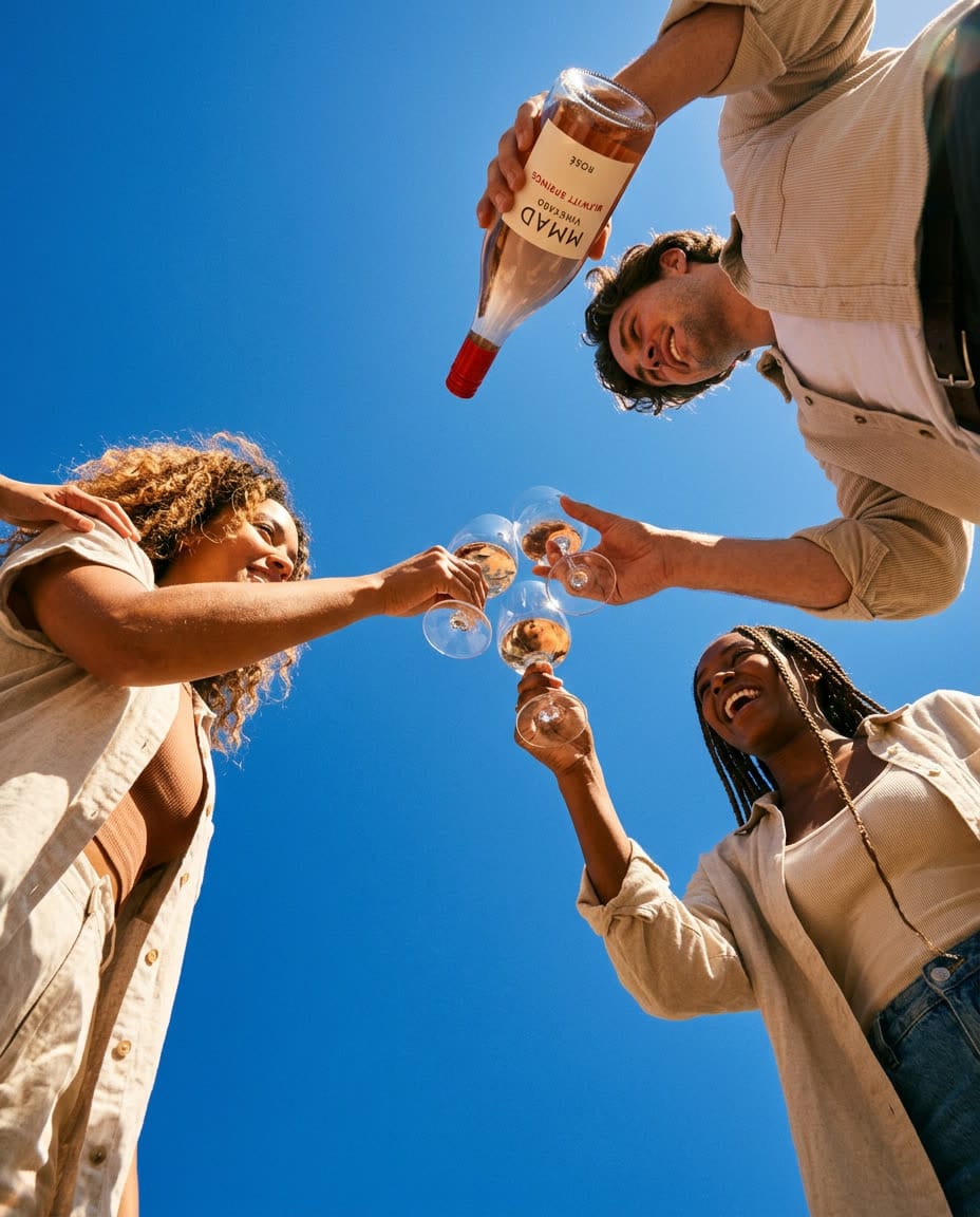 Wine being poured into a glass